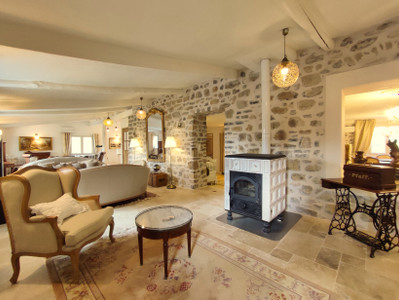 Remarkable house with separate apartment in gardens with heated salt pool, by the river. Sought after location