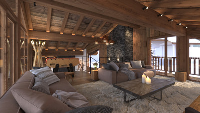 Impeccably designed luxury, spacious, new build ski chalet for sale, 280 sqm, complete with 6 bedrooms and a wealth of amenities, part of prestigious development in the heart of Saint Martin de Belleville- 3 Valleys 

